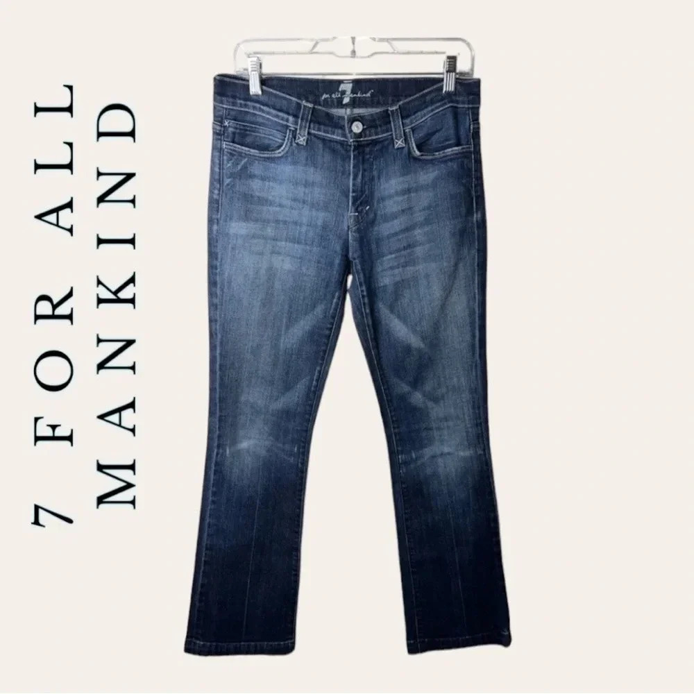 0722. 7‎ FOR ALL MANKIND BOOTCUT DENIM JEANS MEDIUM WASH 5 POCKET DESIGN